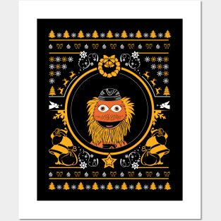 Christmas Gritty Mascot! Posters and Art